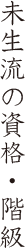 未生流の資格・階級